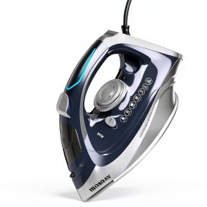 IRONDAY Steam Iron Ceramic Soleplate Auto Shutoff Grey-0