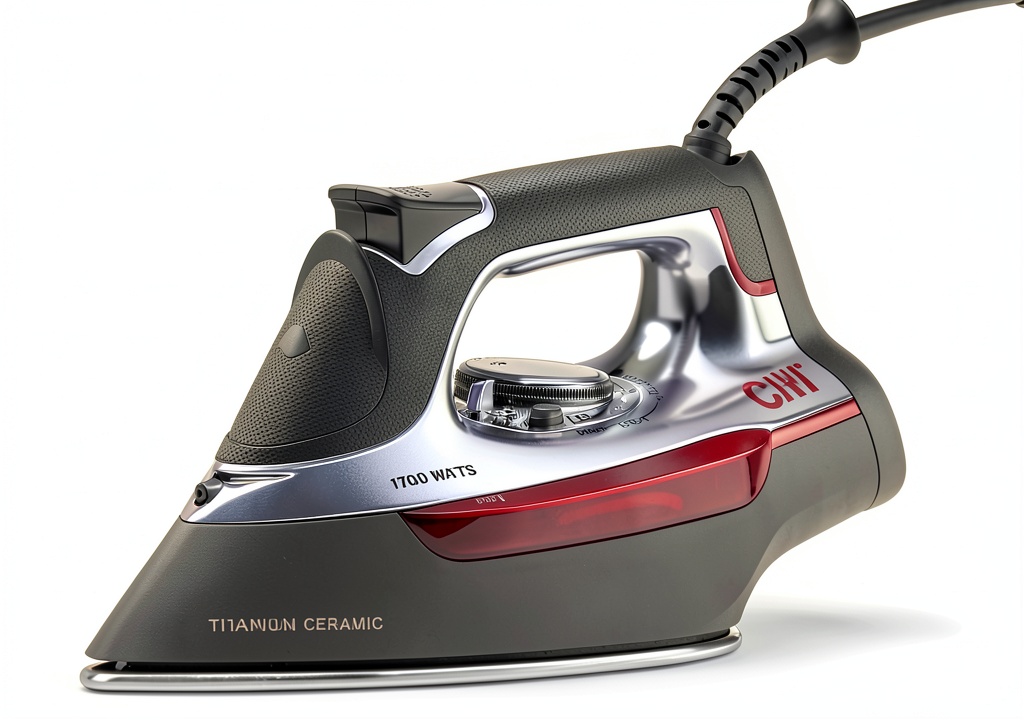 CHI Steam Iron with ceramic soleplate and steam holes