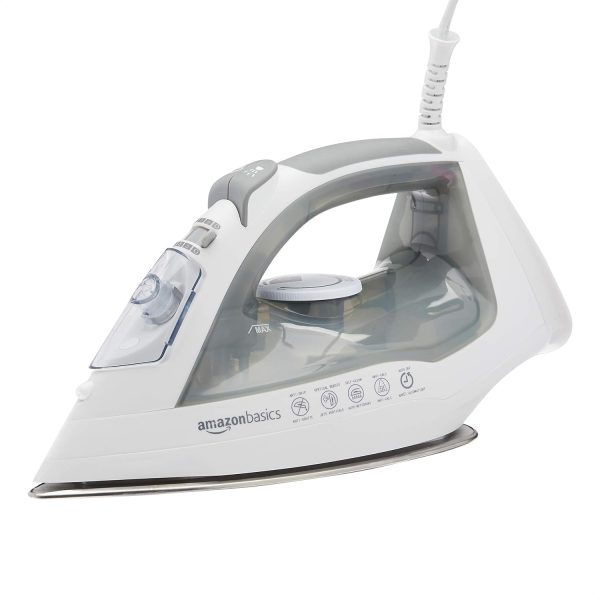Amazon Basics Steam Iron Stainless Steel Soleplate Auto Shut-0
