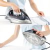 IRONDAY Steam Iron Ceramic Soleplate Auto Shutoff Grey-4
