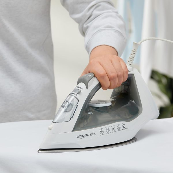 Amazon Basics Steam Iron Stainless Steel Soleplate Auto Shut-5