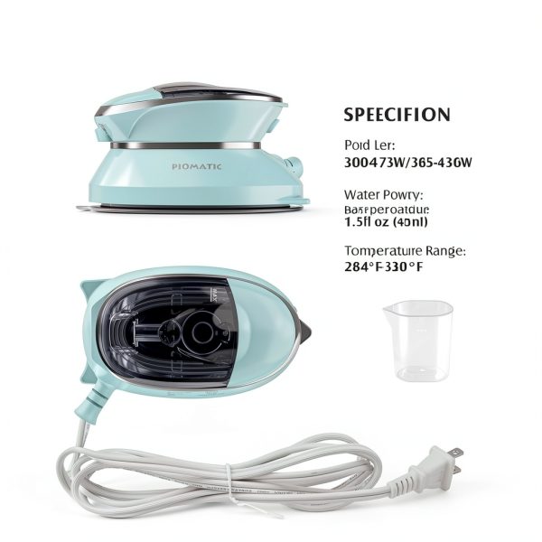 PIOMATIC Mini Iron Dual Voltage Non-Stick Travel Iron-6
