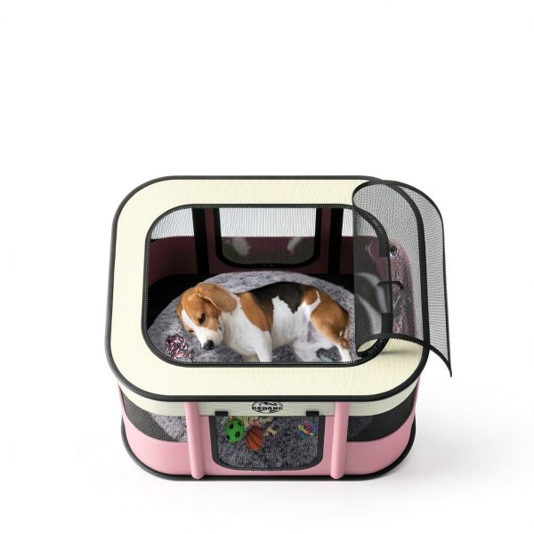 BEBANG Portable Pet Playpen for Cats and Dogs-6