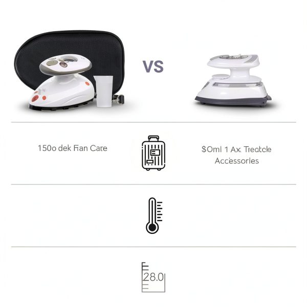 The Quilted Bear Mini Iron Dual Voltage Travel Iron Black-6