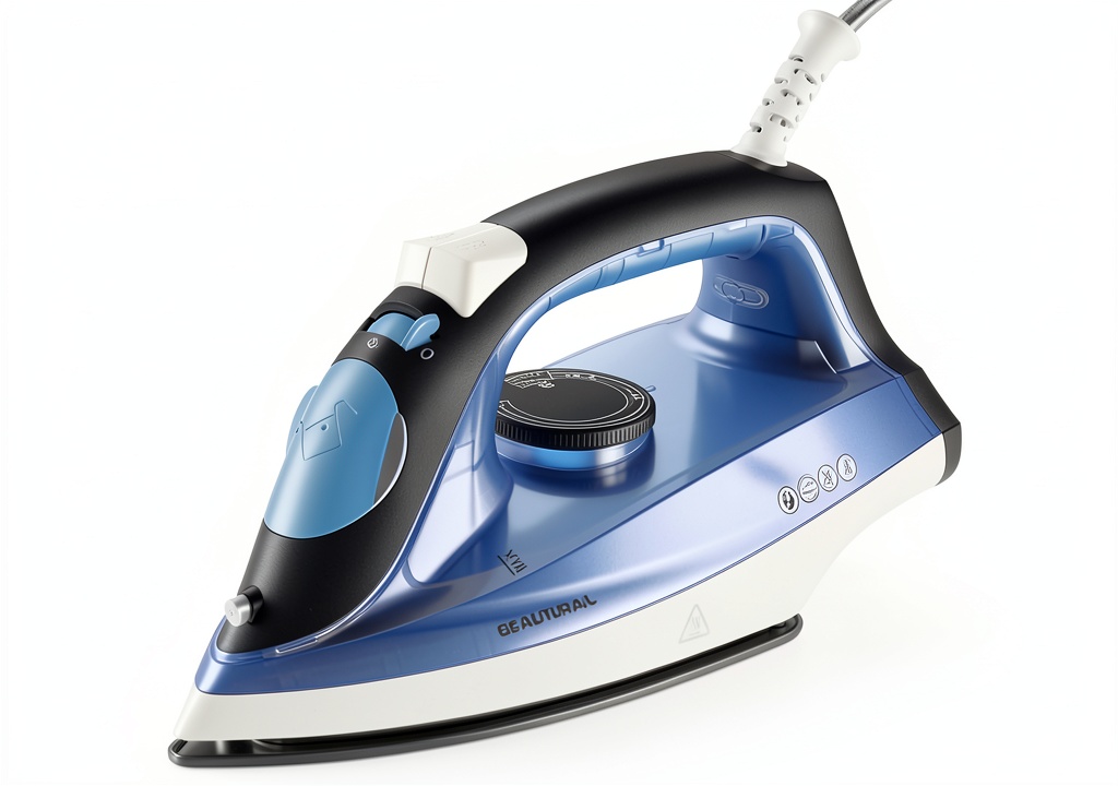 BEAUTURAL Steam Iron in use on a fabric surface