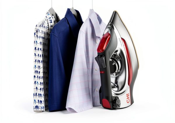 CHI Steam Iron Titanium Ceramic Soleplate Retractable Cord-3
