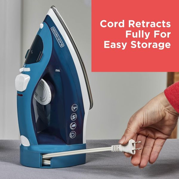 BLACK+DECKER Cord Reel Iron Stainless Steel Anti-Drip-2