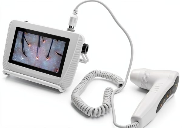Asixxsix Skin Microscope with Dual Lens 50X/200X Portable Analyzer-0