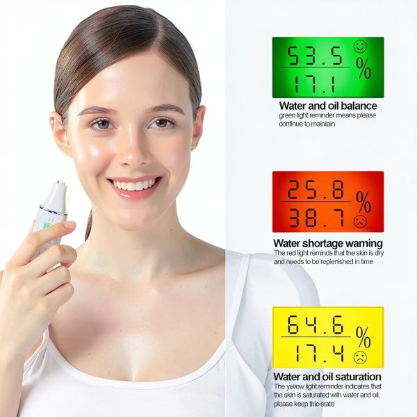 Skin Analyzer Yosoo Digital LCD Precision Tester White Portable-2