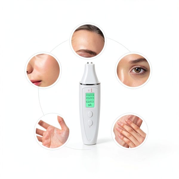 Skin Analyzer Yosoo Digital LCD Precision Tester White Portable-3